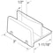 Prime-Line Sliding Shower Door Bottom Guide, 1/2 in. Channel, Plastic Const, PK2 M 6192 - alternate 3